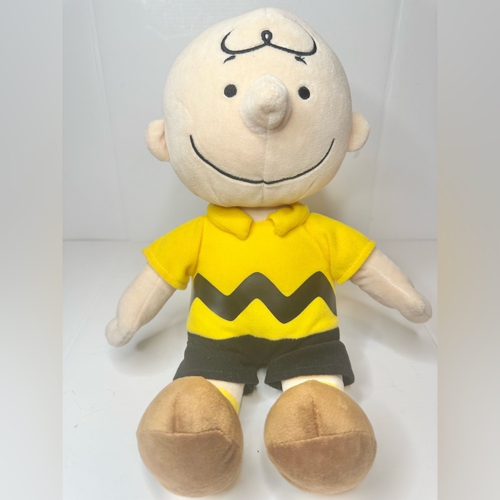 Kohl’s Cares Charlie Brown Plush 14” Peanuts Yellow Shirt Stuffed Animal 2019🧸